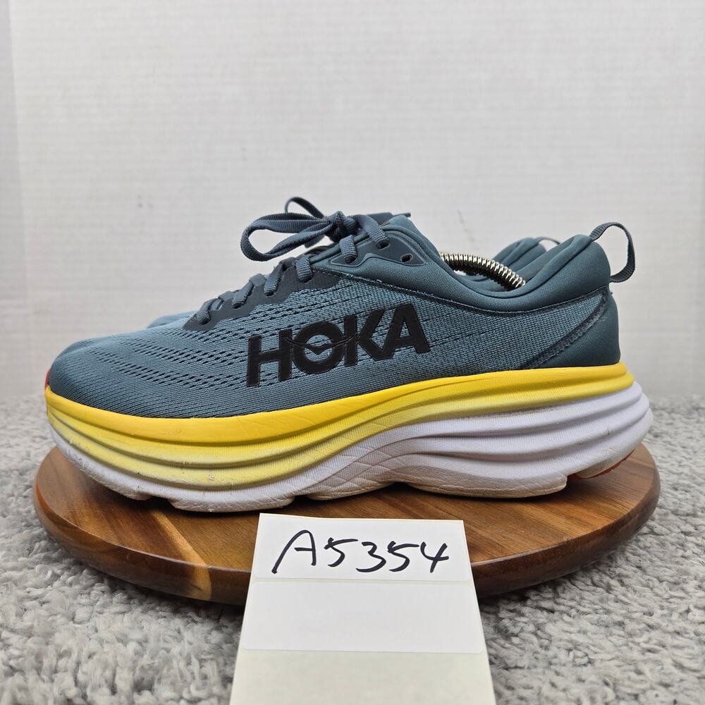 Hoka One One Mens 9D Bondi 8 Goblin Blue Gym Daily Lifestyle Road Running Shoe